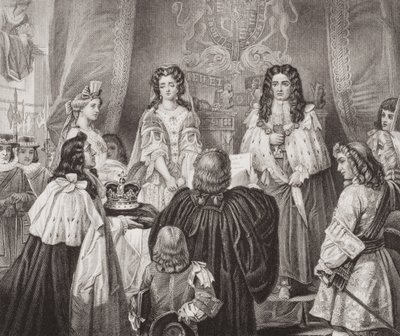 The crown offered to William and Mary by the Lords and Commons at Whitehall, February 12, 1689, from 