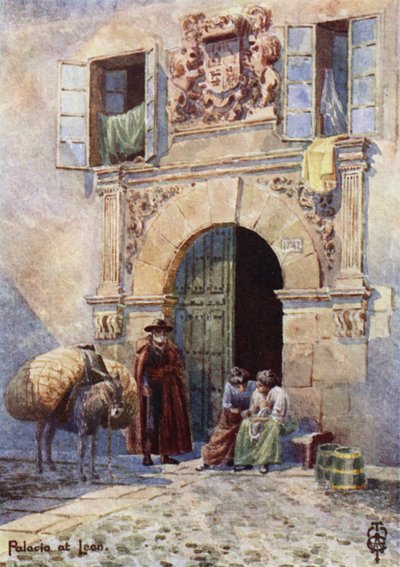 Northern Spain: Leon, An Old Palace Doorway by Edgar T. A. Wigram