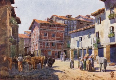 Northern Spain: Miranda del Ebro, A Corner in the Town by Edgar T. A. Wigram