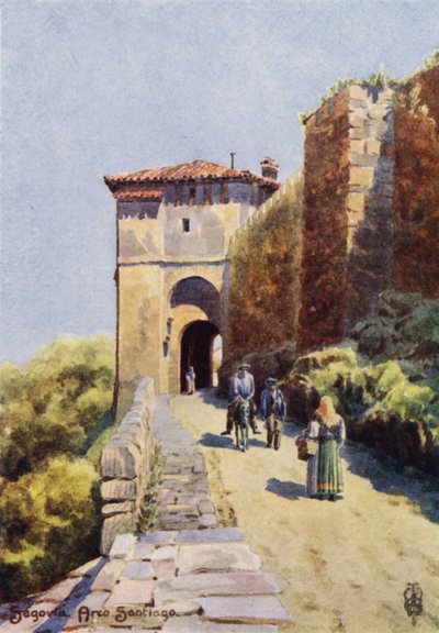 Northern Spain: Segovia, Arco Santiago by Edgar T. A. Wigram