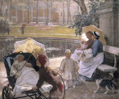 At the Corner of the Park by Edgard Farasyn
