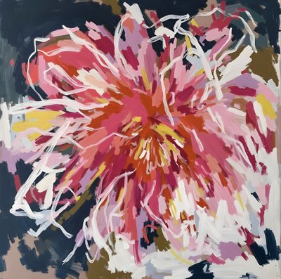 Vibrant Abstract Bloom by Edie