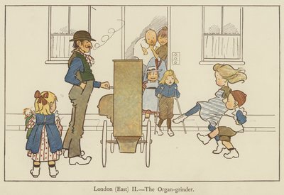 London (East), The Organ-Grinder by Edith Farmiloe