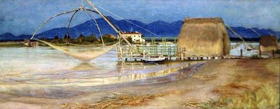 Distant View of the Carrara Mountains by Edith Ridley Corbet
