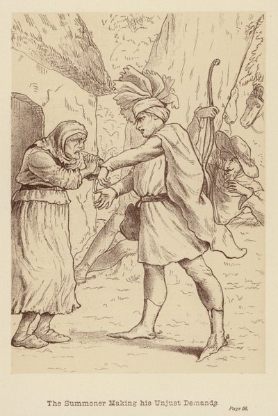 The Summoner Making his Unjust Demands by Edith Scannell