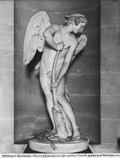 Cupid Carving His Bow from the Club of Hercules, 1747-50 by Edmé Bouchardon