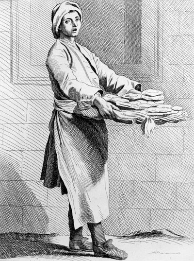 Hot Pies, engraved by French School by Edmé Bouchardon