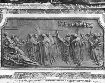 Procession of St. Charles Borromeo to cure Milan of the plague in 1576 by Edmé Bouchardon