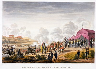 The Bombardment of Madrid, Spain, 4th December 1808 by Edme Bovinet
