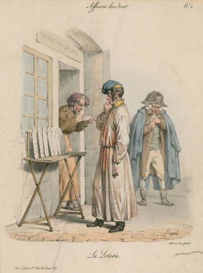 Affairs of the Day - The Lottery by Edme Jean Pigal
