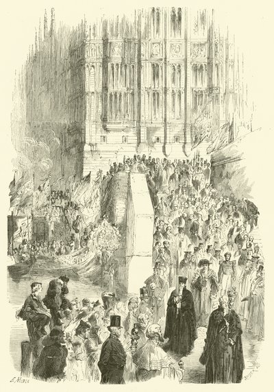 Swearing in ceremony of the Lord Mayor of London by Edmond (after) Morin