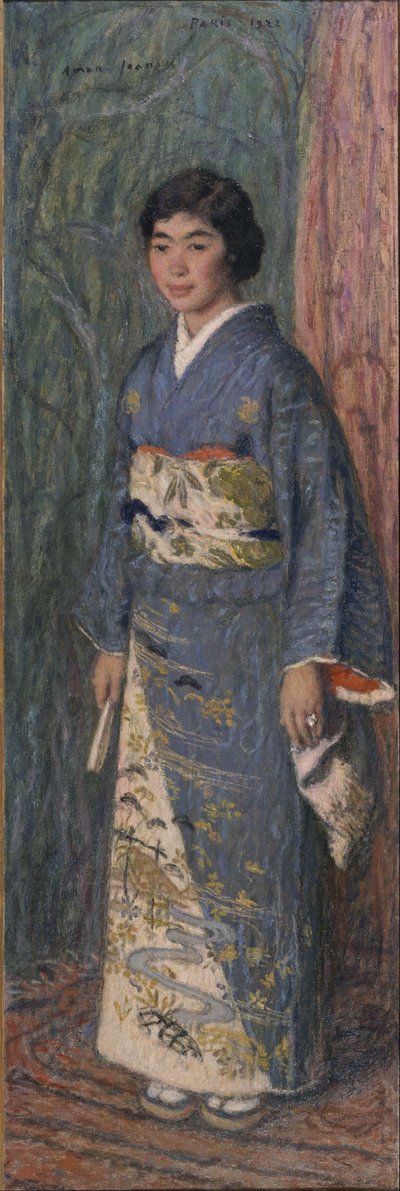 Portrait of a Japanese Woman (Mrs. Kuroki) by Edmond Aman Jean