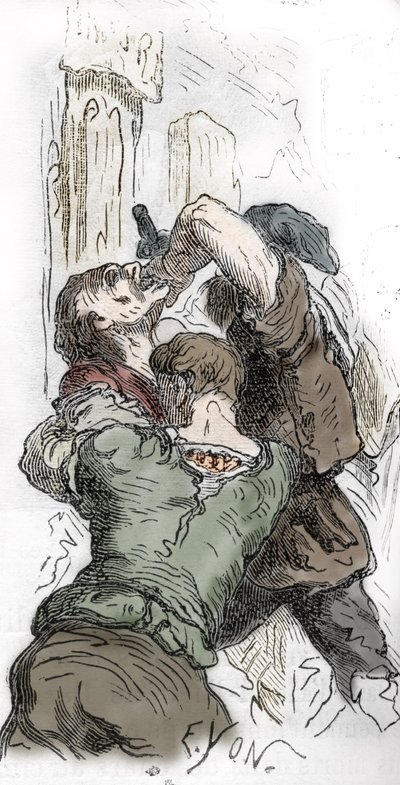 Black Death: Slaughter of Jews, 1348, Illustration from 
