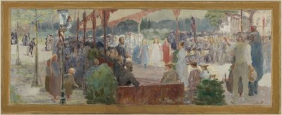 Sketch for the Village Hall of Maisons-Alfort: Homage to Merit, between 1893 and 1895 by Edmond Debon