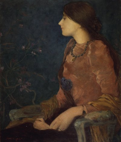 Pensive Lady, Seated by Edmond François Aman Jean