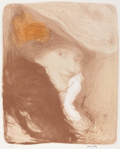 La Rieuse: Madame Albert Besnard by Edmond François Aman Jean