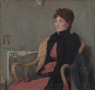 Portrait of a Woman, c.1891 by Edmond François Aman Jean