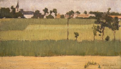 The Outskirts of a Village by Edmond François Aman Jean