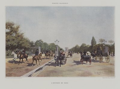 Entrance to the Bois de Boulogne by Edmond Georges Grandjean
