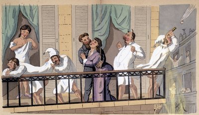 Nights are so hot! - social cartoon by Lavrate by Edmond Lavrate