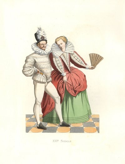 French Nobles at the Court of Henry III (1574-1589) by Edmond Lechevallier Chevignard