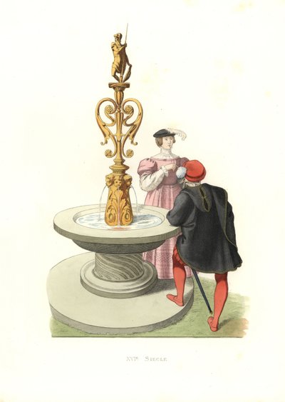 Gentleman and Woman, England by Edmond Lechevallier Chevignard