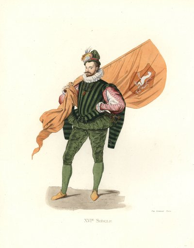 German Standard Bearer or Porte-ensigne by Edmond Lechevallier Chevignard