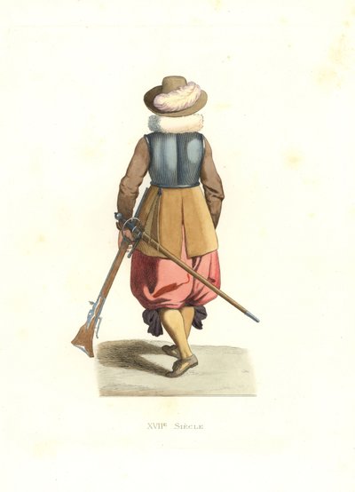 Musketeer from French Flanders by Edmond Lechevallier Chevignard