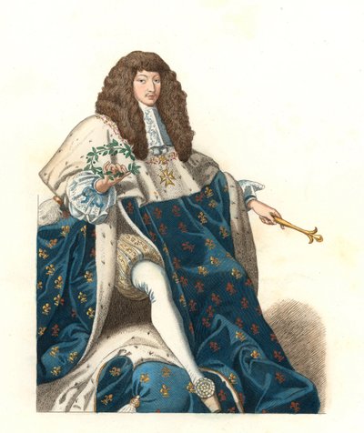 The Young King Louis XIV of France (1638-1715) (after an illustration by Edmond Lechevallier-Chevignard) by Edmond Lechevallier Chevignard