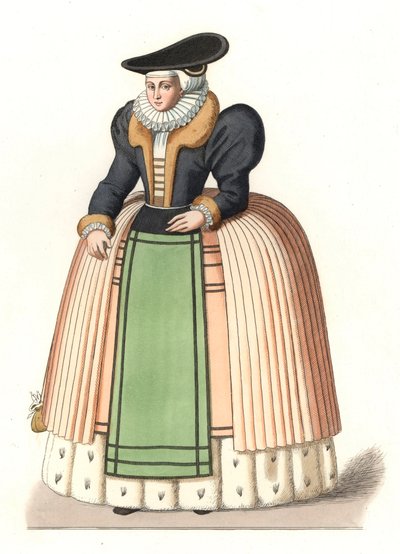 Woman of the Alsatian Bourgeoisie by Edmond Lechevallier Chevignard