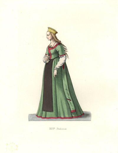 Young Woman from Danzig by Edmond Lechevallier Chevignard