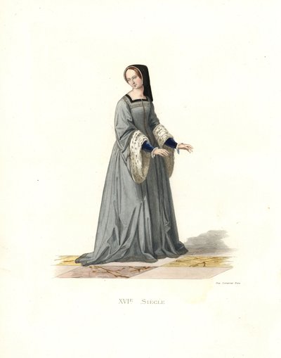 Lady of Honor at the Court of Francis I by Edmond Lechevallier Chevignard