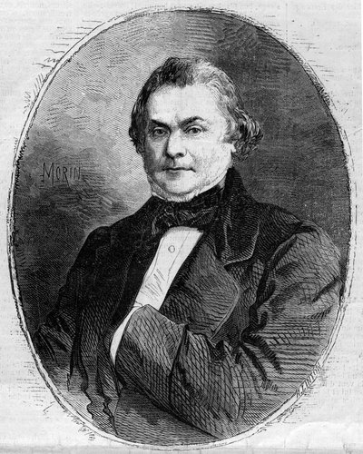 Portrait of Claude Alphonse Delangle (1797-1869), French magistrate and politician by Edmond Morin