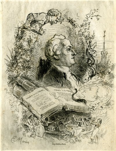 Portrait of Elie Catherine Freron (1718-1776) by Edmond Morin