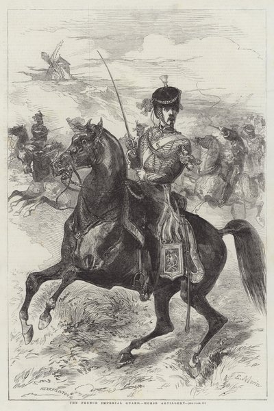 The French Imperial Guard, Horse Artillery by Edmond Morin