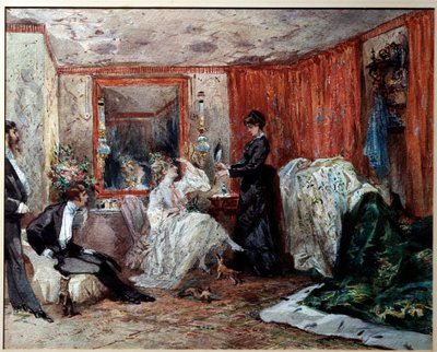 Theatre Comedian Hortense Schneider in Her Dressing Room by Edmond Morin