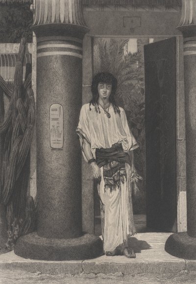Egyptian at the Entrance to His Dwelling, from L