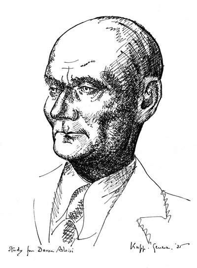 Study for Baron Aloisi, Italian statesman by Edmond Xavier Kapp