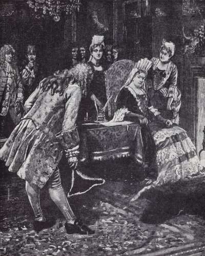 The Duke and Duchess of Marlborough falling out of favour with Queen Anne by Edmund Blair (after) Leighton