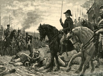 Meeting of Wellington and Blucher after the Battle of Waterloo, 1815 by Edmund Blair Leighton