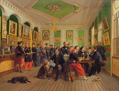 Interior of George Haywards Porter House by Edmund D. Hawthorn