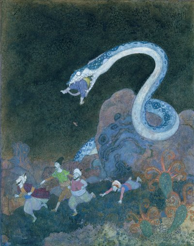 A Serbian Fairy Tale: The Episode of the Snake by Edmund Dulac