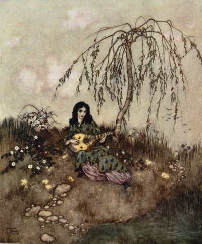 After she had done her work she would sing and play, from 