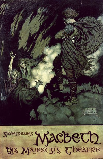 Macbeth: Poster for 1914 Production by Edmund Dulac