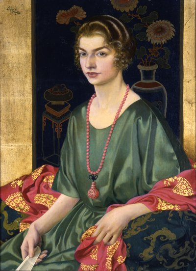 Portrait of Elizabeth Allhusen by Edmund Dulac