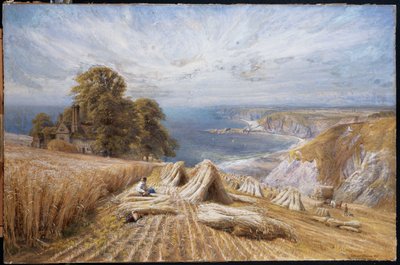 Harvesting on the South Coast by Edmund George Warren