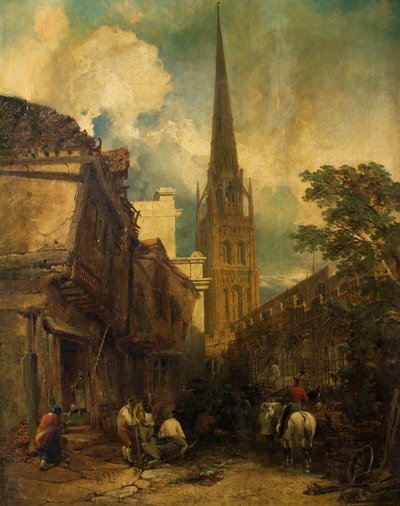Bayley Lane, with Drapers Hall and St. Michael