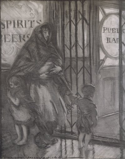 The tavern door, Bibbys Annual by Edmund Joseph (after) Sullivan