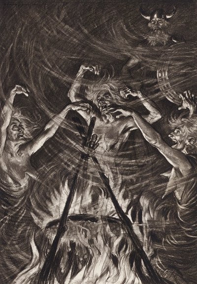 William Shakespeare: The Tragedy of Macbeth, Act IV, Scene 1 by Edmund Joseph (after) Sullivan