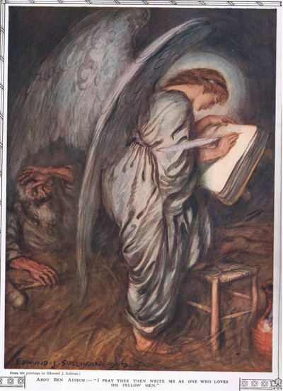Abou Ben Adhem and the Angel by Edmund Joseph Sullivan
